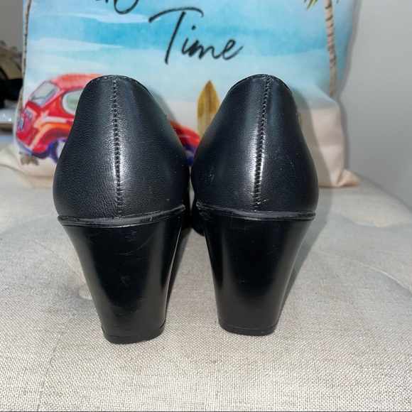 NISA by SOFT SHOE BY MEDICUS NWOB! Black Leather Shoes Size 8.5M - Picture 8 of 11